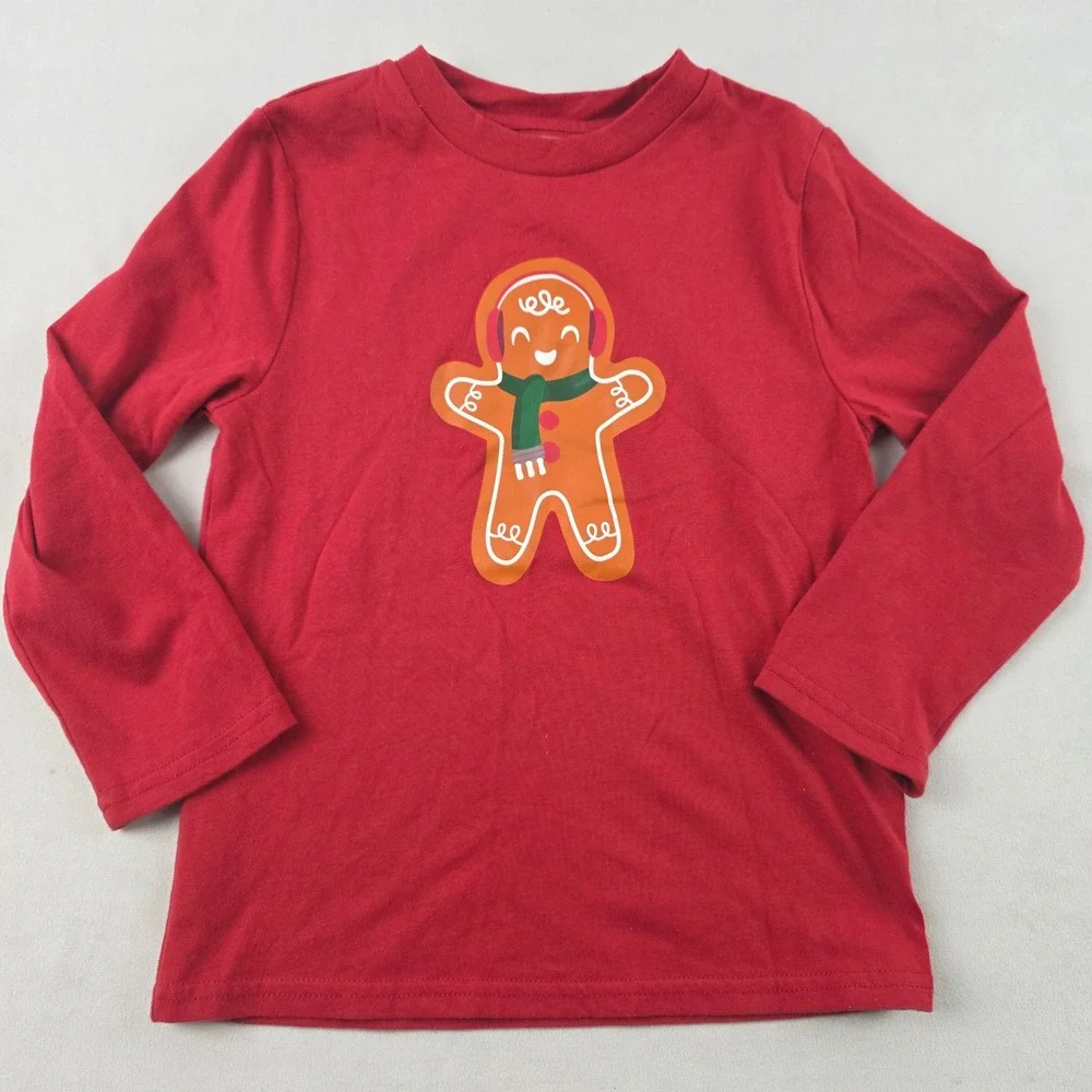 Blueberry Boulevard Gingerbread Man Christmas Holiday outfit sz 5 B25